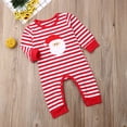 thumbnail image 3 of Christmas Newborn Baby Girls Boys Rompers Outfits Striped Toddler Cotton Clothes Long Sleeve Jumpsuits, 3 of 9