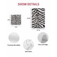 thumbnail image 7 of Black White Zebras Kitchen Dish Towels for Drying Dishes Set of 2, Vintage Abstract Art Waffle Weave Microfiber Hand Tea Bathroom Towels Quick Dry & Absorbent Towel 15.7x23.6, 7 of 7