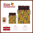 thumbnail image 3 of Rocae Dancing African Women Print Christmas Drawstring Linen Gift Bag with Drawstrings Treat Bag Goody Present Bags for Christmas Party Favor, 3 of 8