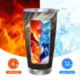 thumbnail image 6 of Goofa Abstract White Dragon for 20 oz Skinny Tumbler Stainless Steel Coffee Mug Slim Vacuum Insulated Travel Cup Car Cup-Straw Two-piece Set, 6 of 8