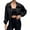Black, variant on Spring Fall Women Long Sleeve Turn-down Collar Casual Zipper Jacket Loose Anorak Crop Coat with Pocket