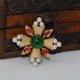 thumbnail image 5 of Broche de aleación con incrustaciones de perlas de imitación en forma de cruz, elegante y clásico., 5 of 5