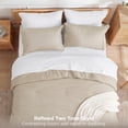thumbnail image 3 of U by Bedsure Queen Comforter Set Beige, 7 Pieces Reversible Bed in a Bag, Boho Lightweight Bedding Set, Contrasting Design, 3 of 8