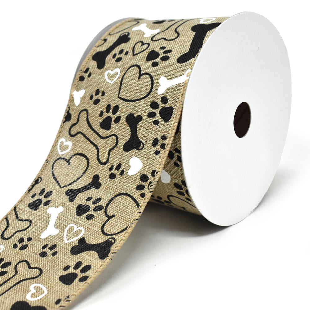 Crafts MultiPurpose Craft Supplies Home & Garden White Linen Black Paw