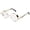 Black Clear, variant on Retro Gothic Steampunk Sunglasses for Women Men Round Lens Metal Frame