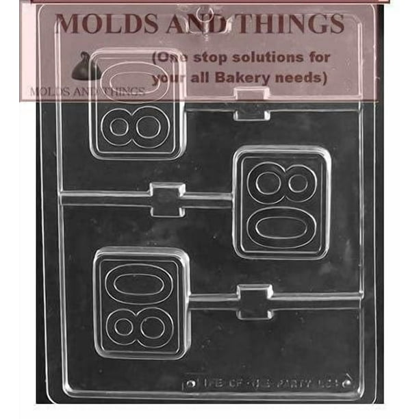 Feliz Cumpleaños Número 80 Molde Para Dulces De Chocolate Número 80 Molde Para Dulces De Chocolate Con Letras Y Números Lisos Con Instrucciones De Moldeo Escritas