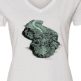 thumbnail image 4 of Inktastic Lurking gator Women's V-Neck T-Shirt, 4 of 5