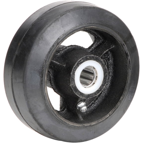Global Industrial 5"" x 2"" Mold-On Rubber Wheel - Axle Size 5/8""