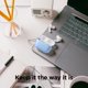thumbnail image 3 of Funda Elago compatible con AirPods Pro de segunda generación, transparente, azul aguamarina, 3 of 7