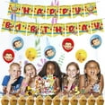 thumbnail image 3 of Birthday Decorations Balloons Birthday Cake Decorations Happy Birthday Banner Party Supplies Curious Monkey Birthday Party Decorations, 3 of 6