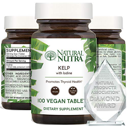 Natural Nutra Kelp Iodine Supplement, Thyroid Support, Strengthen Immune System, Regulates