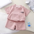 thumbnail image 2 of XZNPDUCQ Toddler Girls Cute Flower 2Pcs Summer Outfits Set – Short Sleeve T-Shirt and Pants (Gift Idea) Summer 2Pcs Gift Outfits Set Playwear Beach Outfits 12-18 Months,Pink, 2 of 6