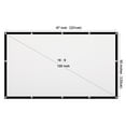 thumbnail image 1 of 100-inch Portable HD Projector Screen 16:9 Projection Screen Foldable Thick Durable for Outdoor Home Theater, 1 of 8