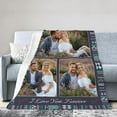 thumbnail image 5 of Custom Blanket with Photo - Personalized Picture Throw for Couple Gifts Customized Flannel Blankets for Adult Kid Birthday Fathers Mothers Valentines Day Gift (6 image 05, 40"L x 30"W / baby size), 5 of 6