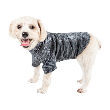UPC: 0810787034309 | Pet Life Active Warf Speed Heathered Ultra-Stretch Sporty Performance Dog T-Shirt