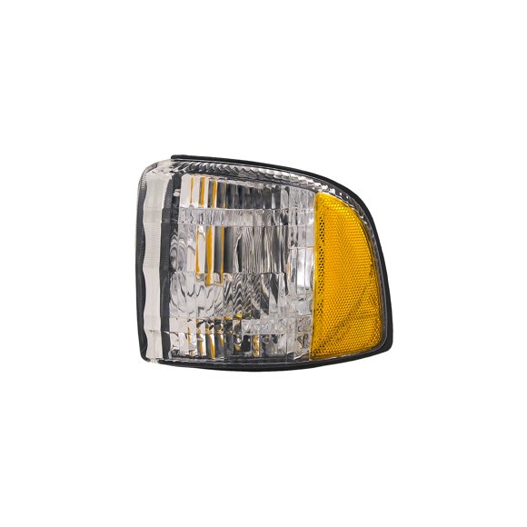 HEADLIGHTSDEPOT Chrome Housing Signal Light Compatible with Dodge Ram 1500 2500 3500 Includes Left Driver Side Ram Pick Up Corner Signal Park Light W/O Sport