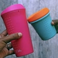 thumbnail image 5 of GoSili To-Go Tasse 8oz., Mer/Orange, 5 of 5