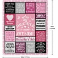 thumbnail image 5 of Daughter Birthday Gifts Blanket 60"x50", Gifts for Daughter from Mom, Daughters Gift from Mom Dad, Daughters Gift for Graduation Christmas Valentines Mothers Day, 5 of 6