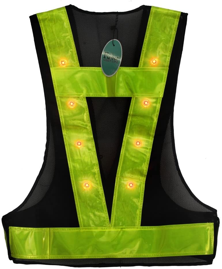 Merek 16 LED Light Up Safety Vest with 