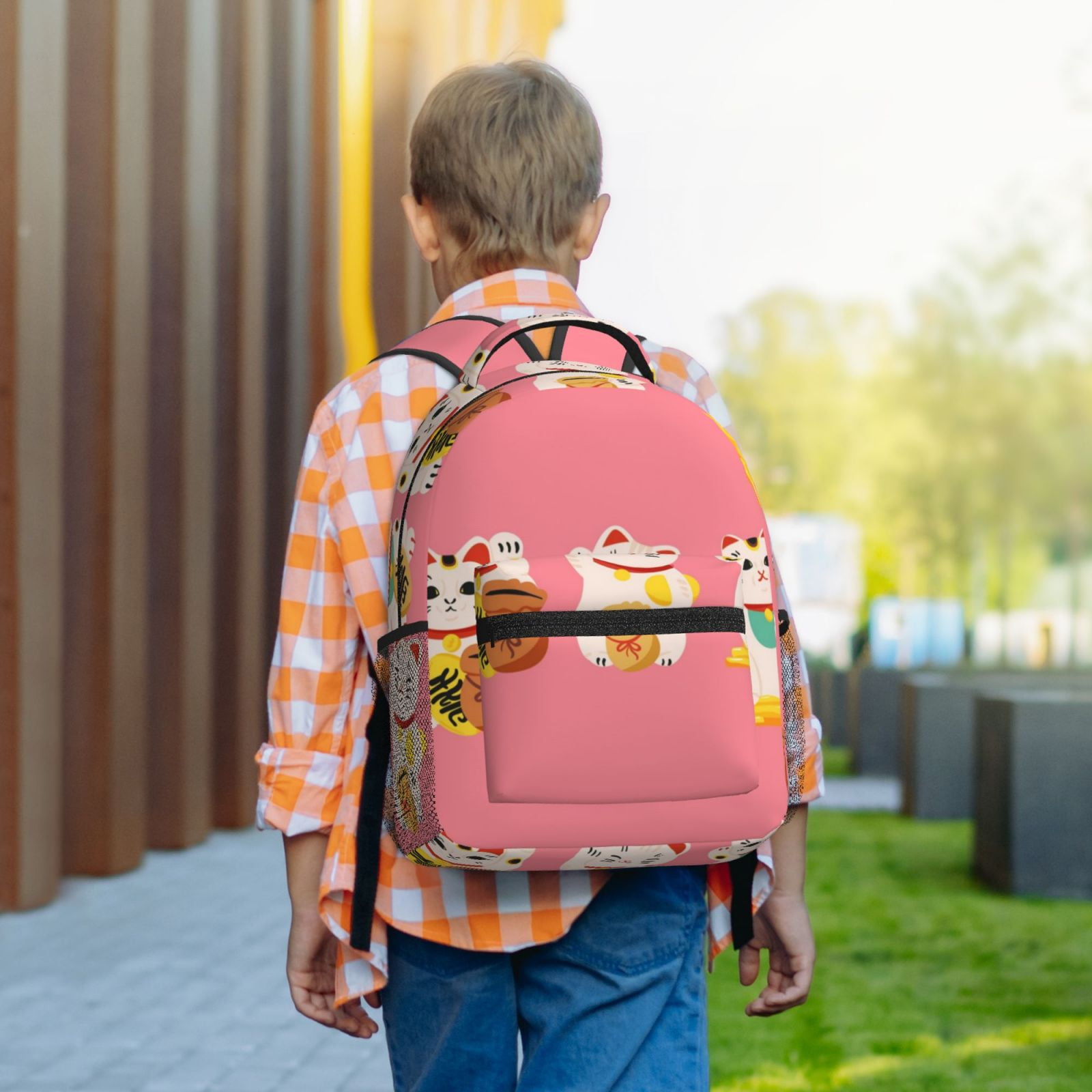 Xecao Cute Cat Travel Backpack: A spacious, stylish computer backpack ideal for men and women, perfect for college, school, or daily travels