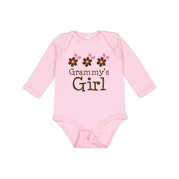 Inktastic Grammy's Girl Daisies Girls Long Sleeve Baby Bodysuit