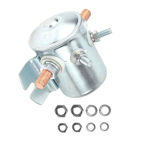 12V Solenoid Relay with 150A Overload Current Carbon Steel - OE: 1114208/1114218/7855G01 for Golf Cart 1980-2010