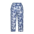 thumbnail image 3 of Birdeem Pantalon Grand Décontracté en Coton et Lin Imprimé pour Femme, 3 of 4