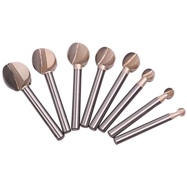 Broca Para Tallar Caja De Núcleo De 6Mm Brocas Para Enrutador De Bordes De Punta Redonda Profesional Para Ranurado De Carpintería 8 Unids/Set Inevent HA035290-00