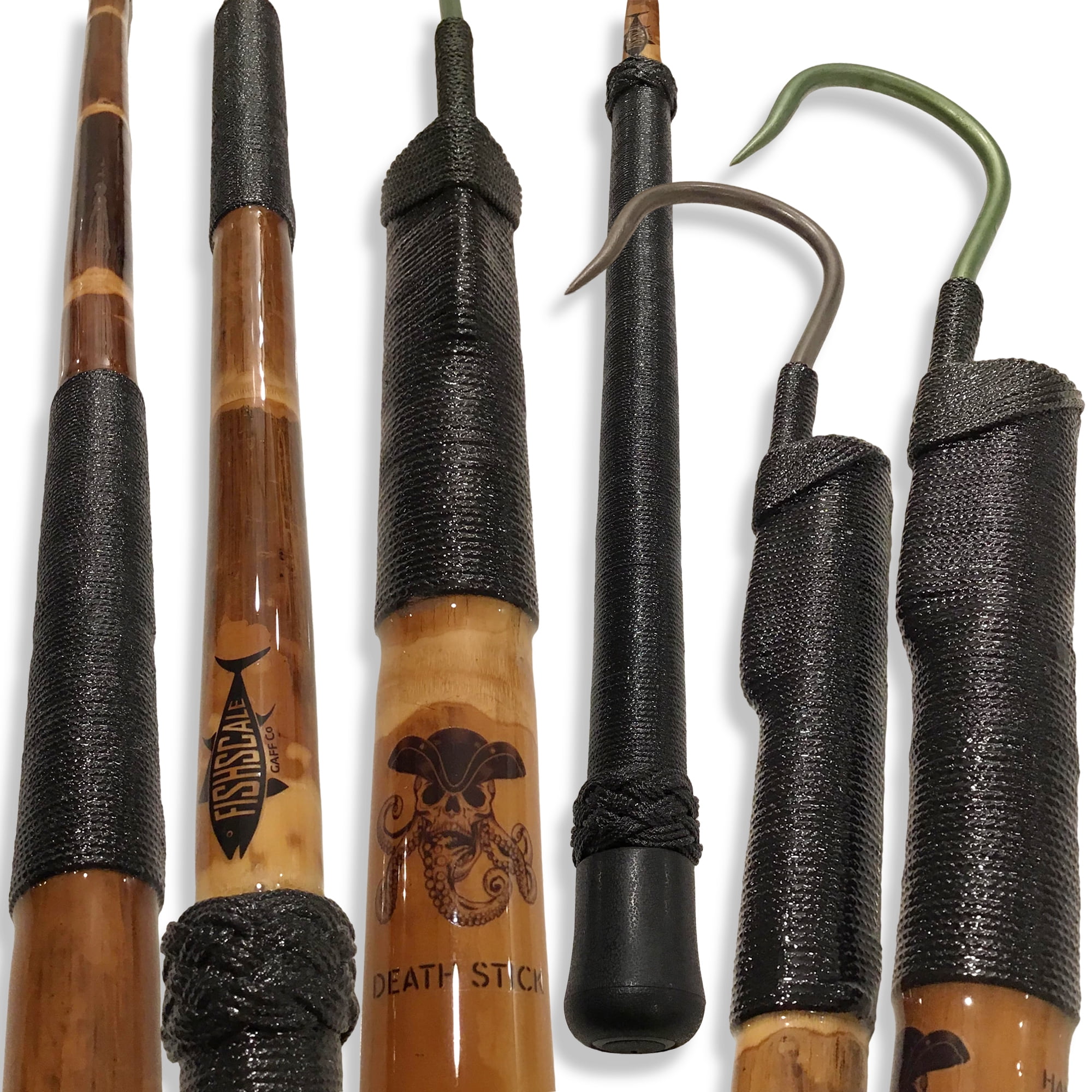DEATH STICK x BLACK DeckhandStyle Calcutta Bamboo Fishing Gaff with