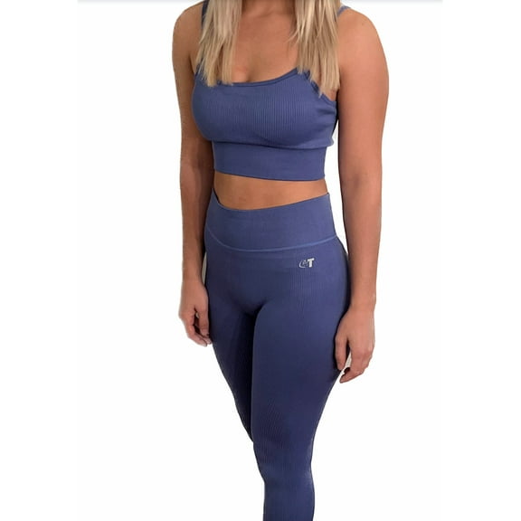 Ribbed Legging and Bra Set (Women's)