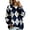 Navy, variant on Argyle Sweater Women Polo Knit Oversized Sweater Lightweight Diamond Plaid V Neck Sweaters Loose Fit Casual Fall Jumper Tops Vintage Trendy Preppy Outfits