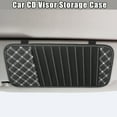 thumbnail image 2 of 2pcs Vehicle CD Visor Storage Cases with 10 DVD Storage Sleeves Black with White Line, 2 of 7
