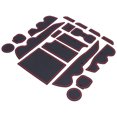 thumbnail image 4 of Alfombrilla para portavasos, 18 piezas, almohadilla de inserción para portavasos de consola central, alfombrillas para consola central, rendimiento sólido, 4 of 12