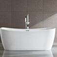 thumbnail image 3 of Bellaterra Home BA7526 67 in. Arles Freestanding Bathtub, White, 3 of 6