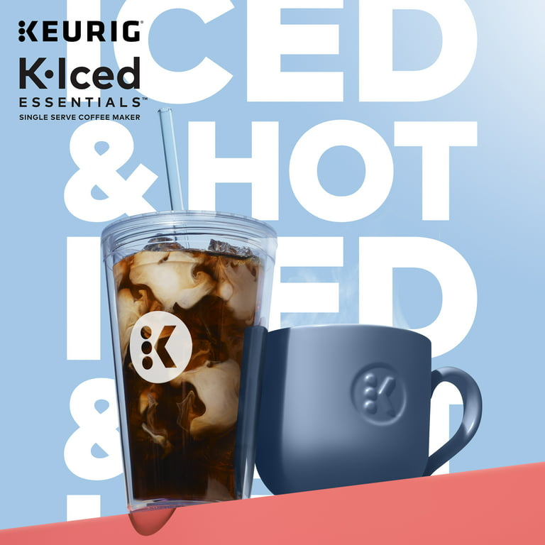 Keurig K-Iced Essentials Iced and Hot Single-Serve K-Cup Pod Coffee Maker  Gray