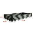 thumbnail image 3 of 7.6x3.7x1ft Metal Raised Garden Bed for Outdoor Gardening, Rectangle Raised Plante for Vegetables, Flowers, Herbs, Fruits, Garden Raised Planter Box, Anti-Rust & Easy-Setup, Black, 3 of 9