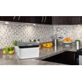thumbnail image 2 of Compost Bin for Kitchen, Countertop Compost Bin, Body Stainless Steel with Lid, 1.13 Gallon with Inner Bucket Compact and Easy Clean (Black White), 2 of 8