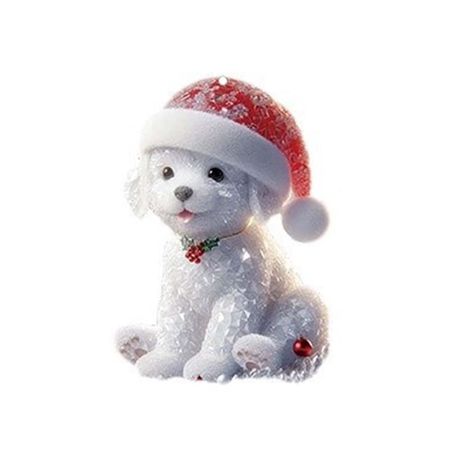 WIFKLSIIPG Acrylic 2D Flat Animal Series Suspension Decoration Car Interior Keychain Decoration
