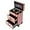 Rose Gold, variant on Rolling Case, 3 Layers Professional Large Cosmetic Trolley Train Cases with Locks Makeup Travel Case with Wheels Make up Suitcase Storage Organizer for Make-up Artists, Hairdressers (Rose Gold)