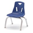 thumbnail image 7 of Stacking Chair with Chrome-Plated Legs - 10" Ht - Blue, 7 of 7
