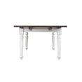 thumbnail image 4 of 115" Dining Table with Leafs, Solid Wood Dining Table Drop Leaf Table, Extension Dinner Table for Kitchen, Dining Room, Brown and White, 4 of 5