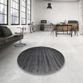 thumbnail image 3 of Ahgly Company Indoor Rectangle Contemporary Carbon Gray Abstract Area Rugs, 5' x 7', 3 of 6