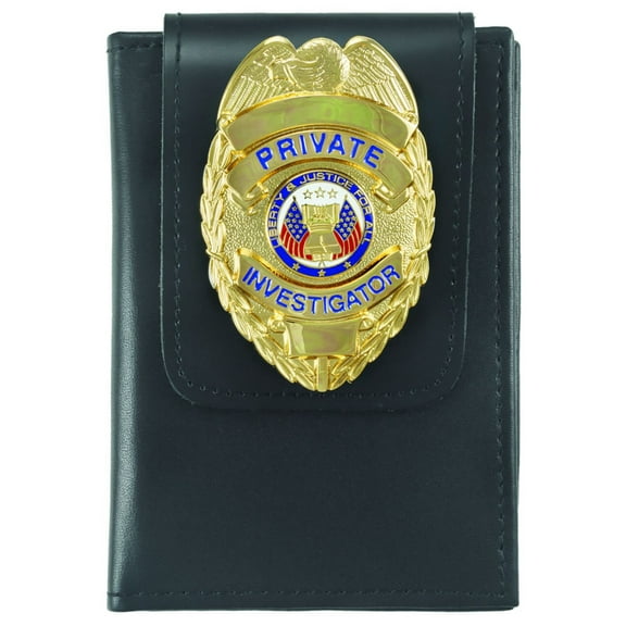 Deluxe Double ID Case with Universal Badge Holder
