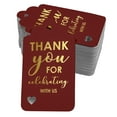 thumbnail image 1 of Inkdotpot Real Gold Foil ThankYou For Celebrating With Us Bridal Shower-Baby Shower-Retirement-Wedding-Birthday Tags Favor Hang Paper Tags 100 Pack, 1 of 6