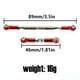 thumbnail image 5 of Bewildely 2 piezas de varilla de tracción de brazo de enlace de dirección de Metal extremos 1/12 modificación de camión de escalada sobre orugas Kits de construcción modelo Rojo Bewildely FN001386-02, 5 of 6