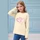 thumbnail image 5 of Blusas y camisas de manga larga con cuello redondo CUHK Top estampado de cuello redondo para primavera y verano Jersey informal Camisa básica de manga larga para niños y niñas Blusa de poliéster para, 5 of 6