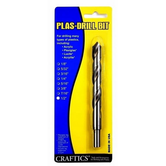 Craftics Plas-Drill Bit, 1/2"