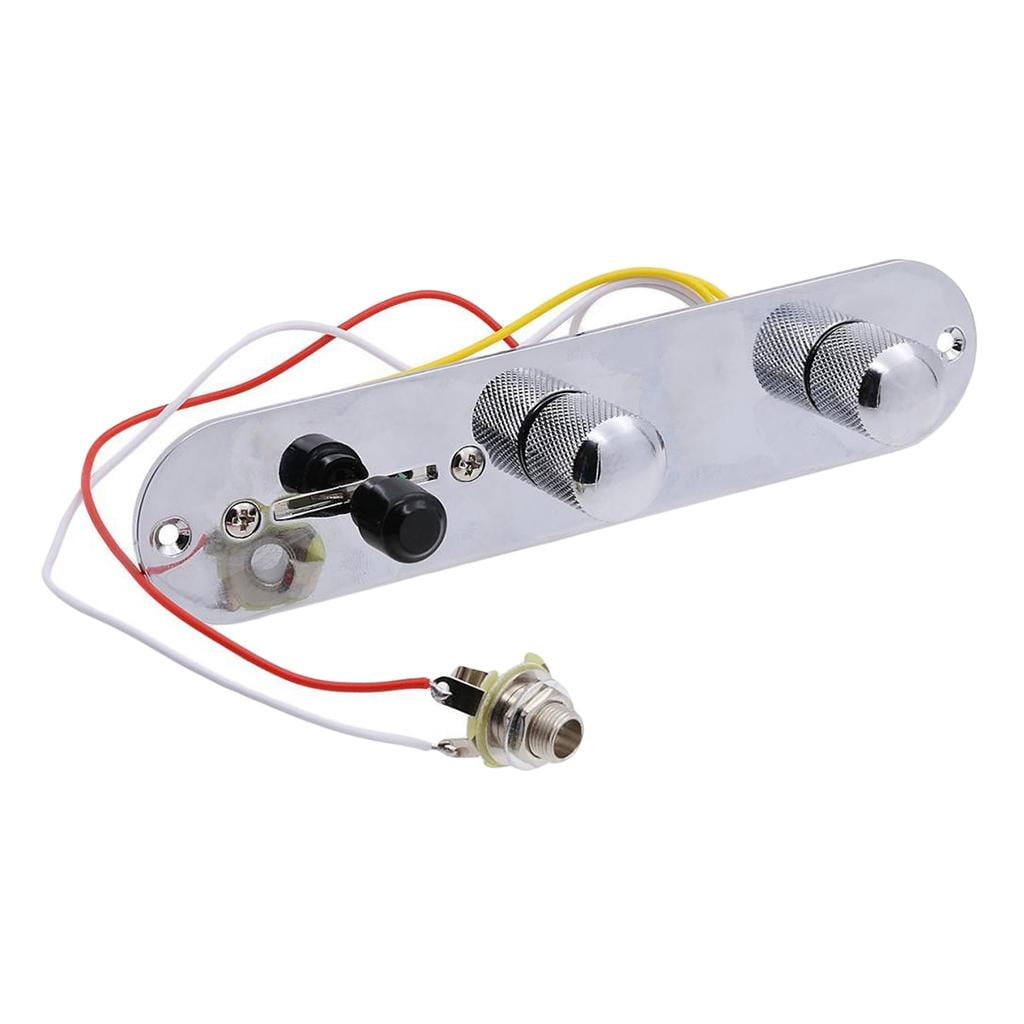 Prewired Control Plate with Switch Cable Accessories for Electric Guitar, Guitar Prewired Control Plate