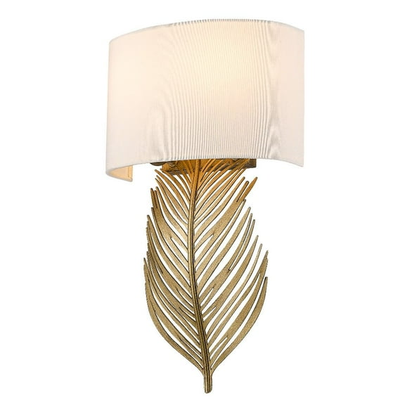 Golden Lighting Cay 2-light Wall Sconce in Vintage Fired Gold