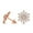 Rose Gold, variant on Lab Grown Diamond Fashion Earrings | 1 Carat IGI Certified Pear Shape | Daisy Flower Fashion Earrings | 14K Rose Gold FG-VS Quality